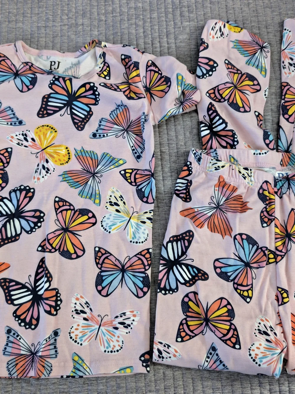 Girls Pink & Blue Butterfly PJ set